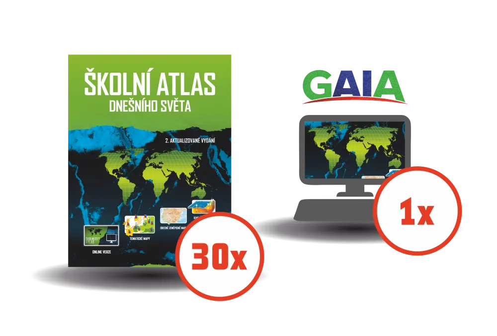 Školní atlas dnešního světa – množstevní balíček II.