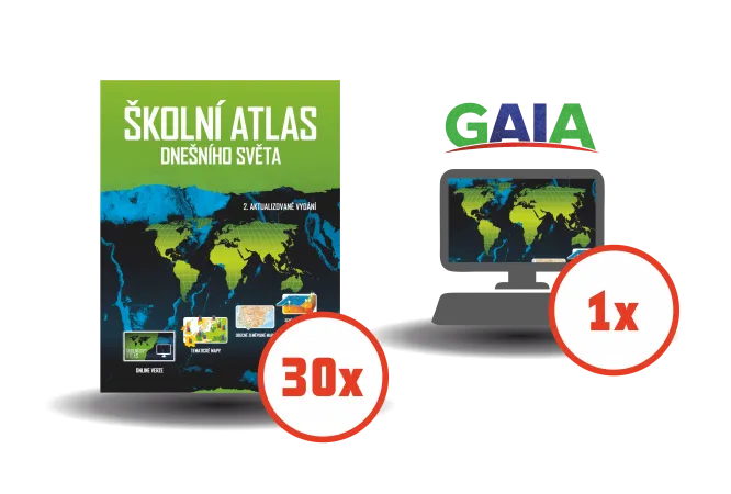 Školní atlas dnešního světa – množstevní balíček II.