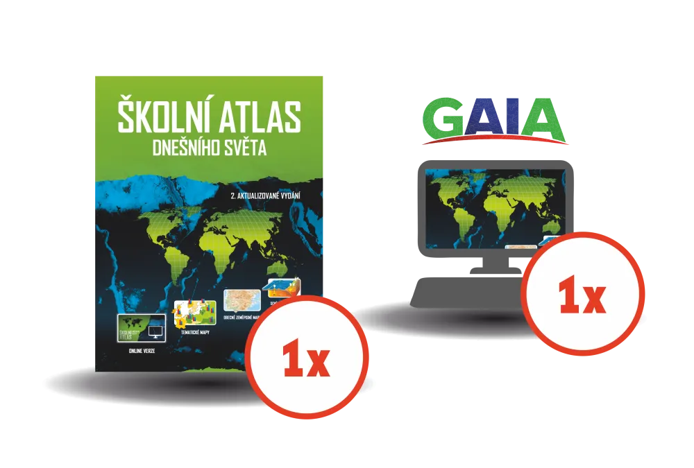 Školní atlas dnešního světa – množstevní balíček I.