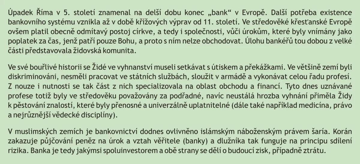 Bankovnictví a náboženství
