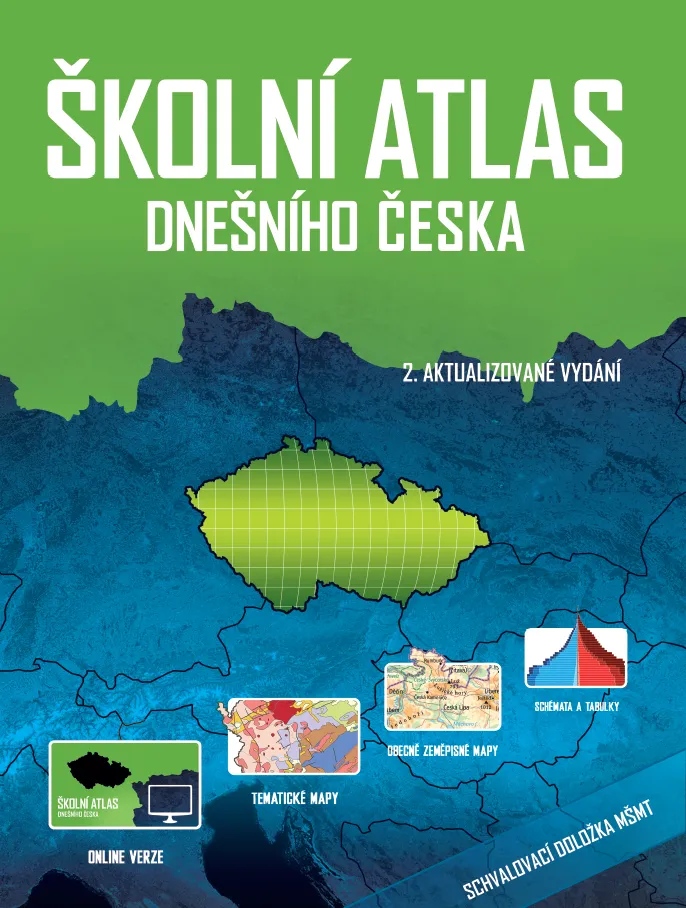 Obálka publikace Školní atlas dnešního Česka